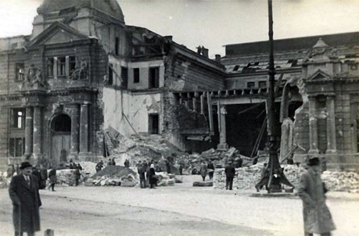 Львівський вокзал після бомбардування у вересні 1939 року