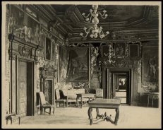 Інтер’єр Золотої Зали Підгорецького замку. Фото 1909 року
