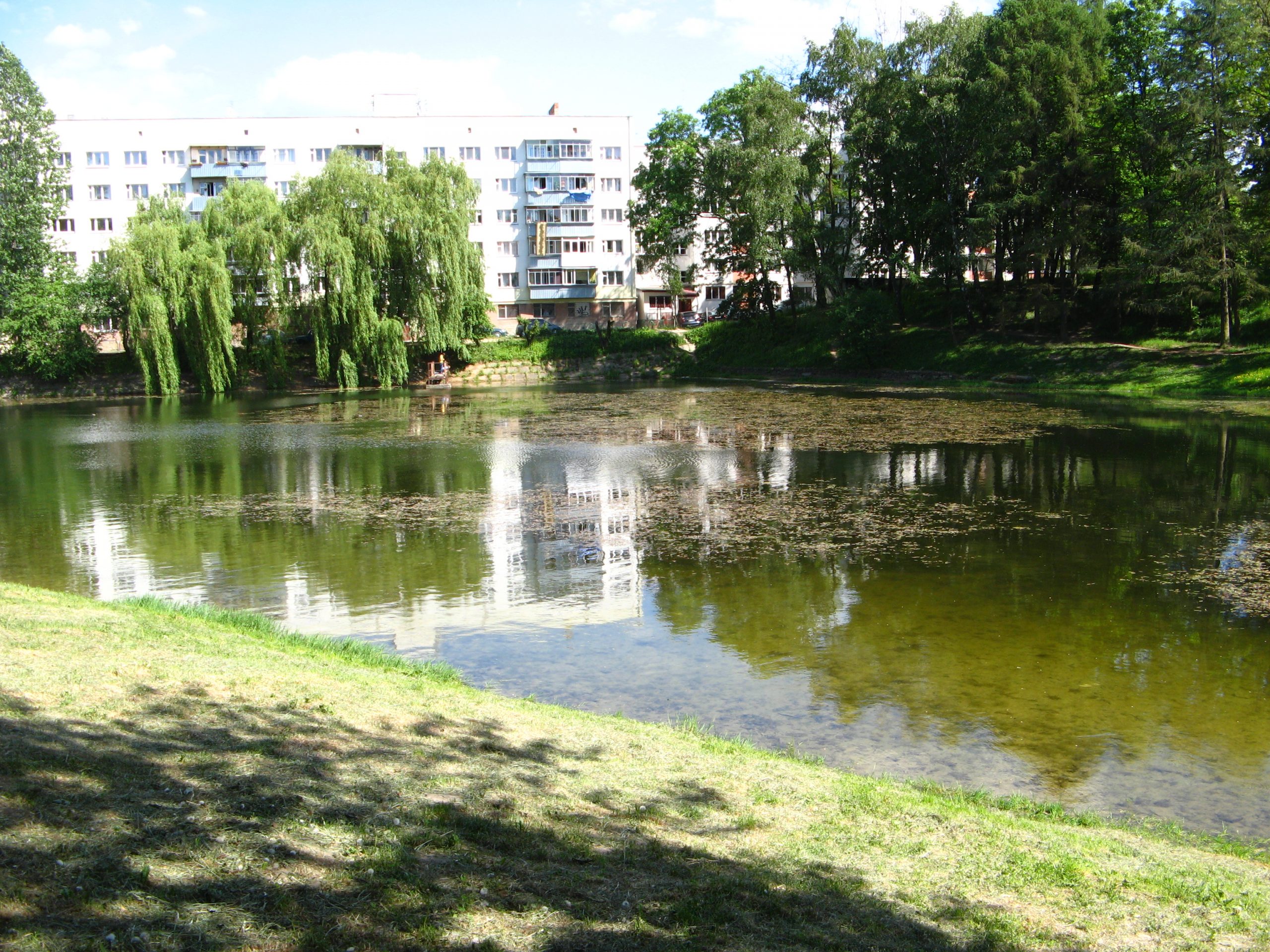 Краєвид на “Алтайських” (парк "Піскові озера") озерах у Львові. Фото наших днів