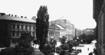 Бульвар проспекту Шевченка, створений Рерінгом після засклепіння Полтви. Фото кінця XIX – поч. XX ст.