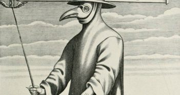 Чумний лікар. Фрагмент гравюри Поля Фюрста 1656 року