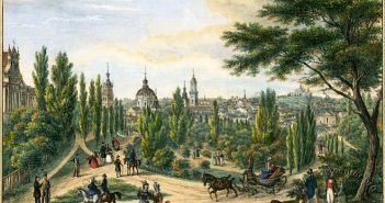 Літографія Карла Ауера “Губернаторські вали” (1837-1838)