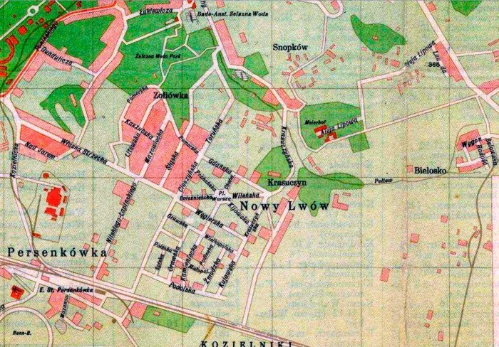Карта Львова. 1939 р.