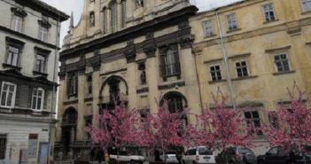 фото Олександра Шутюка На площі Яворського висадять райські яблуні