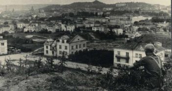 Панорама на місто з р – ну вул. Зеленої, 30 червня 1941 року