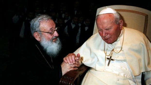 Любомир Гузар зустрічав папу Івана-Павла II під час його візиту до України