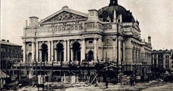 Опера у Львові на завершальному етапі будівництва. Фото 1900 року