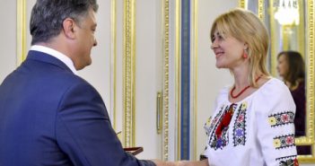 Президент України Петро Порошенко і Віолетта Македон