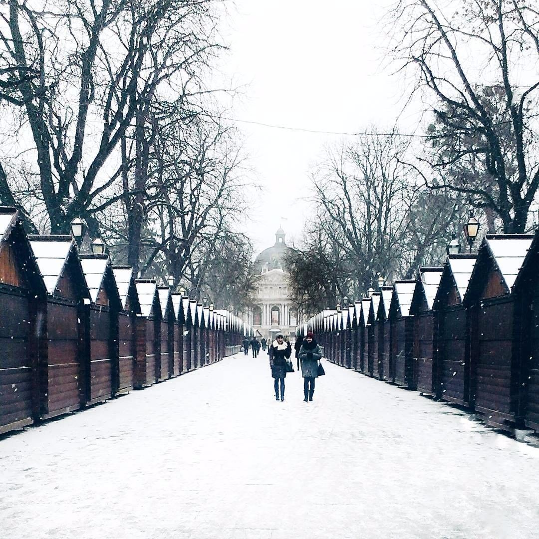 Львів засипає снігом