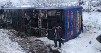 на Львівщині перекинувся автобус з 20 пасажирами