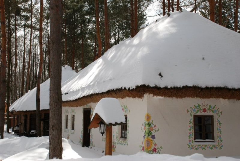 Етнографічний комплекс “Українське село”. Зима. (www.facebook.com/Ukrselo)