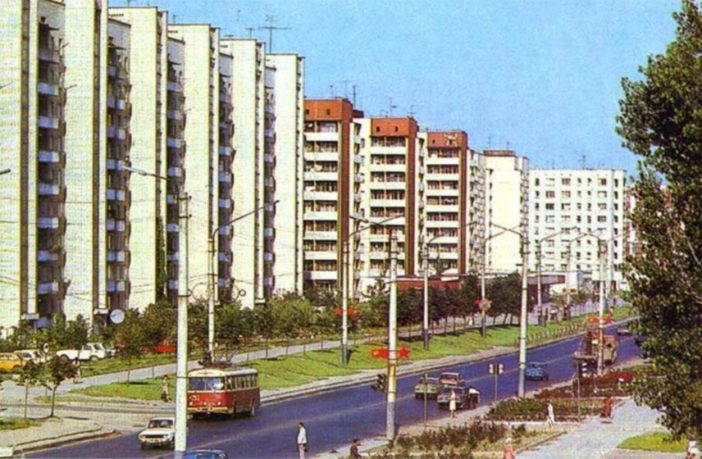 Вулиця Артема (Володимира Великого) після забудови. Фото 1970-1980-х рр