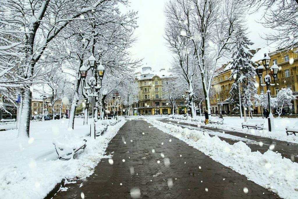 Як Львів засипало снігом