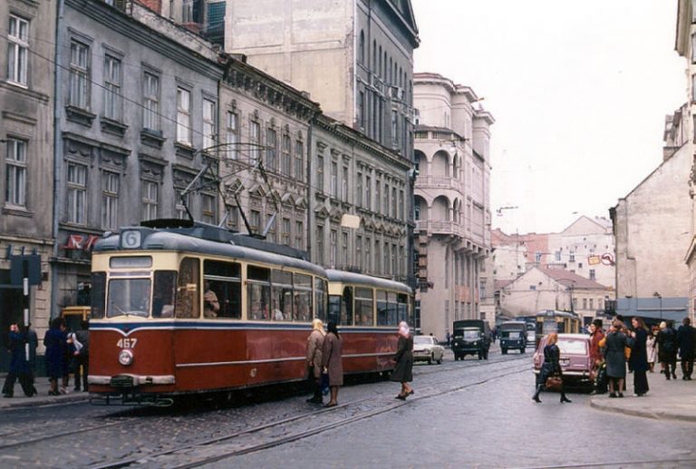 Amazing Historical Photo of Trams in Lviv in 1978 