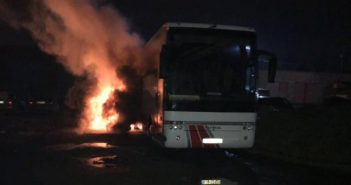 Фото, яким ілюструвалися фейкові повідомлення про підпал польського автобуса