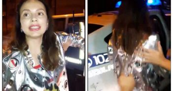 У Тернополі п'яна жінка вилетіла в авто на тротуар та обматюкала поліцейських: відео