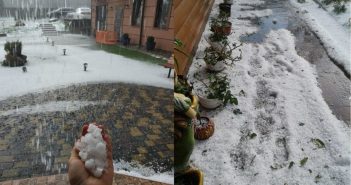 Сильна злива з градом перетворила Яремче на Венецію (фото, відео)