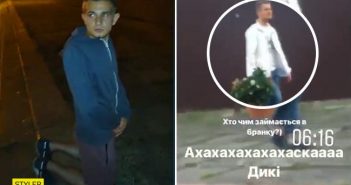 У Львові радикали змусили вибачитися на колінах вандала, який спаплюжив пам'ятник українським воїнам