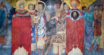 Розпис «Усікновення голови Іоанна Хрестителя» роботи Яна Генрика Розена. Фреска Вірменський собор вірменська церква