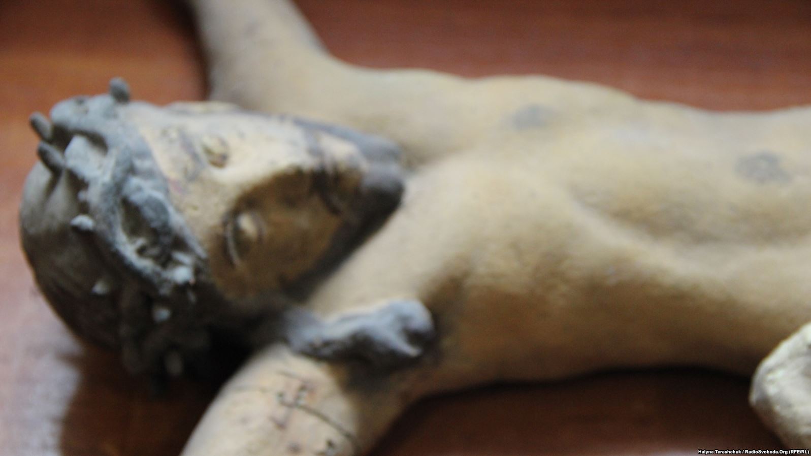 Віднайдена дерев’яна скульптура «Розп’яття»