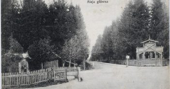 Брюховичі, головна алея. Фото 1913 року
