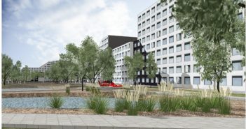 Біля Арени Львів зведуть житловий квартал із озерами. Візуалізація
