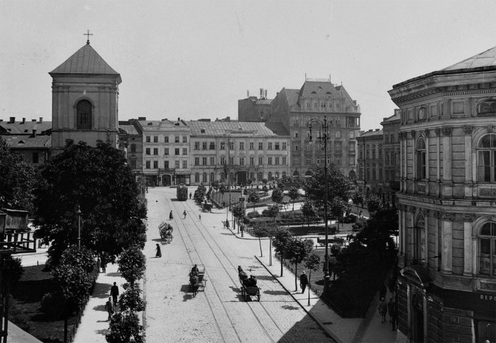 Вигляд площі Галицької в 1930 році