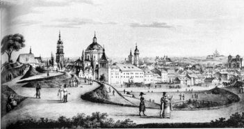 Губернаторські вали. Літографія А.Лянге, 1823 рік