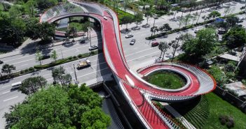 надземний пішохідний міст, Сичуань, Китай