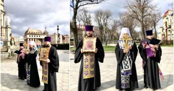 Митрополит УПЦ МП об'їхав Львів з іконою Богородиці