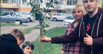 Львів’яни самотужки висадили у місті 150 сакур