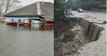 Через сильні зливи село на Прикарпатті пішло під воду (фото і відео)