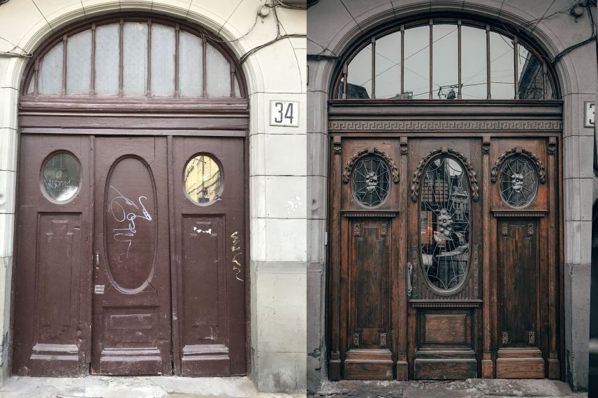 На вулиці Князя Романа відновили з найбільших історичних брам міста. Фото