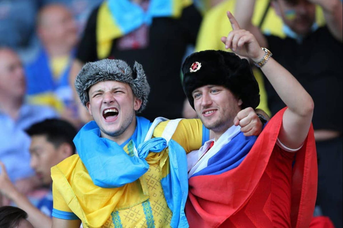 Україна Росія фанати футбол