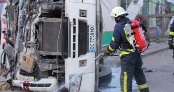 фура аварія Рудки пожежник рятувальник