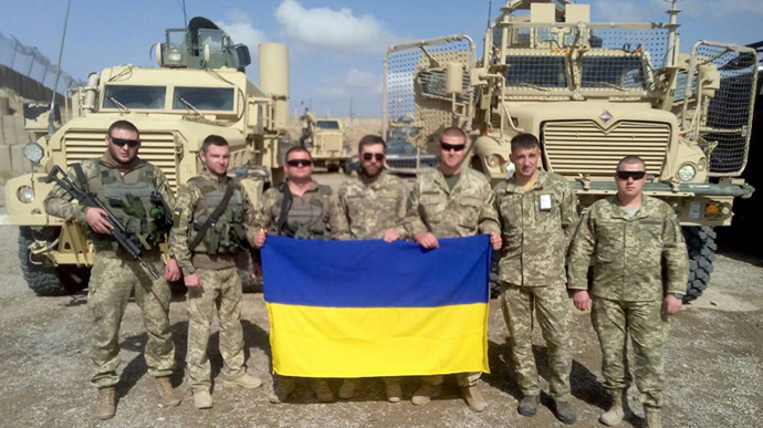 українці військові солдати армія війна прапор Афганістан