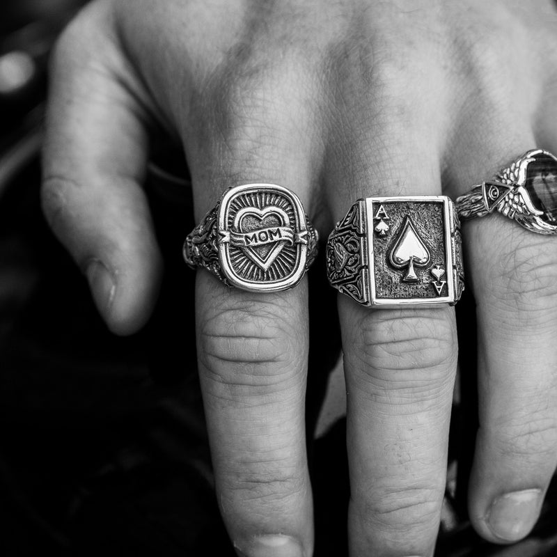 mens silver rings  Оригінальні чоловічі срібні печатки