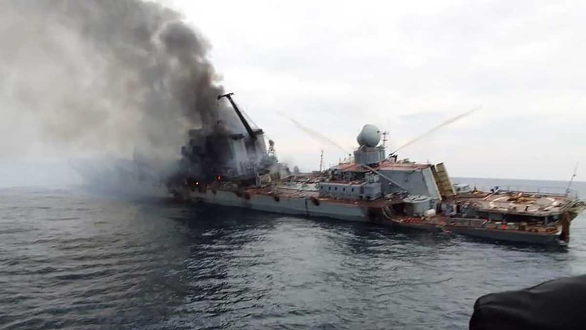 13 квітня стало відомо, що ЗСУ завдали ракетного удару по крейсеру «Москва»