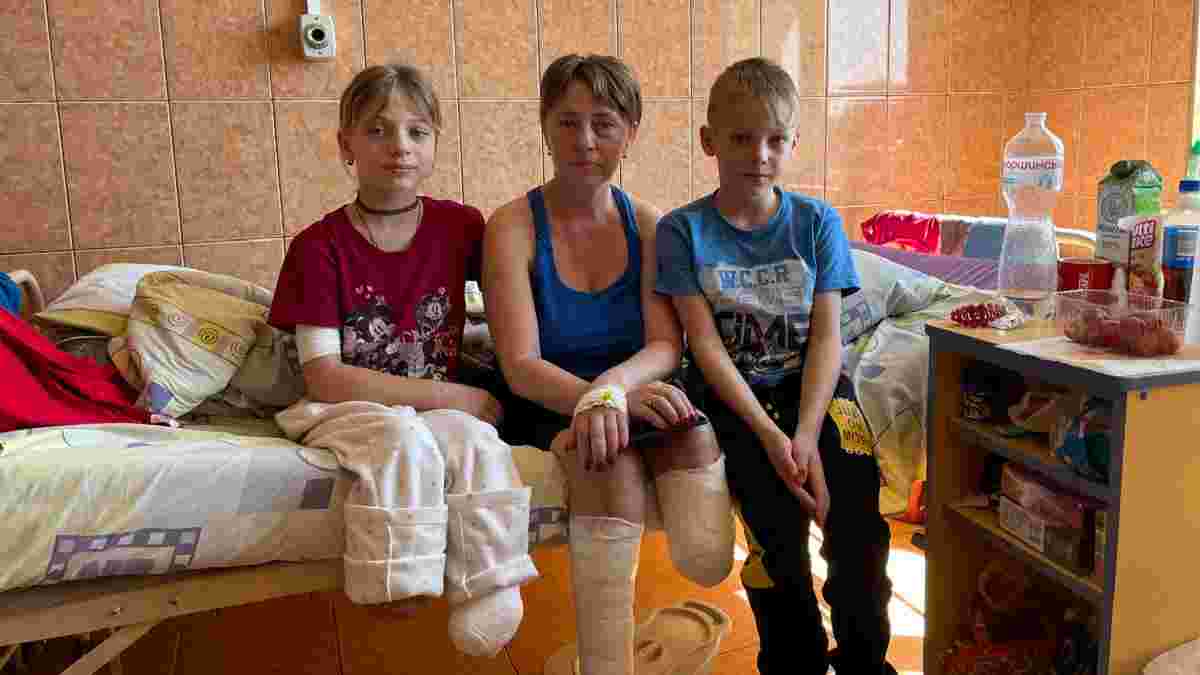 Краматорськ діти сім'я без ніг травма