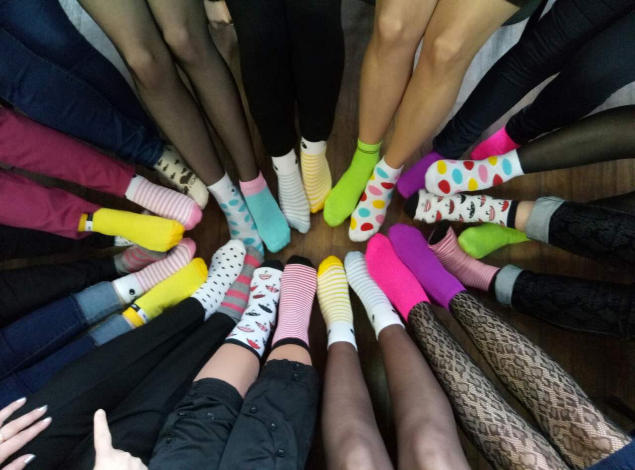 шкарпетки панчохи кольори барви розмаїття