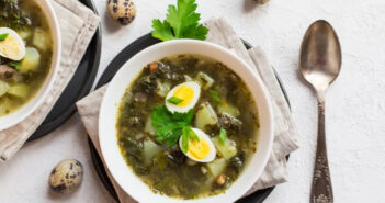 зелений борщ страва зупа суп