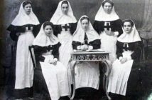 монахиня черниця медсестра лікарня ретро