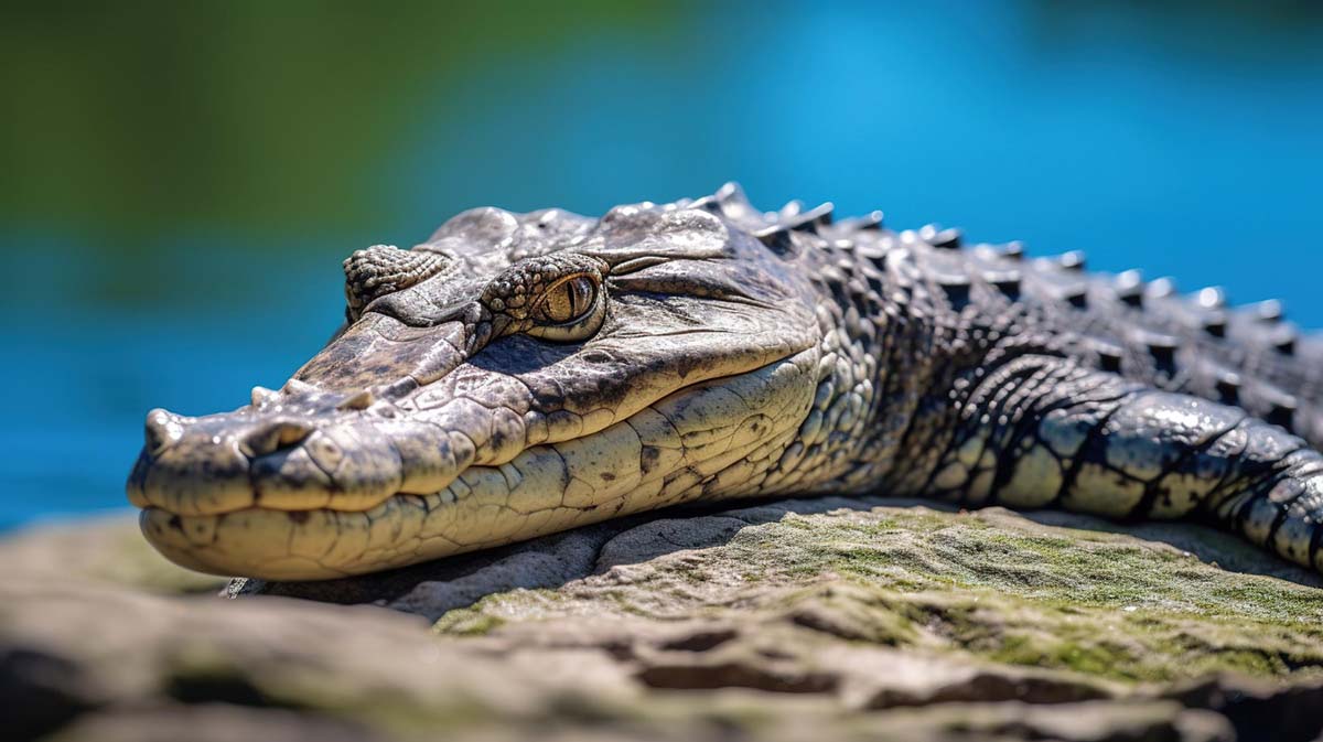 крокодил рептилія дика природа Африка